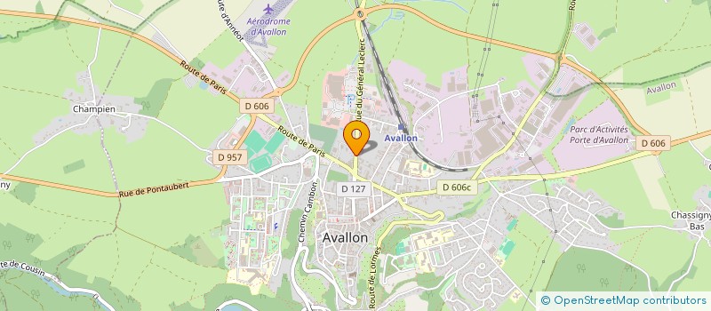 localisation de l'entreprise MONSIEUR JEROME BEAUGRAND  AVALLON