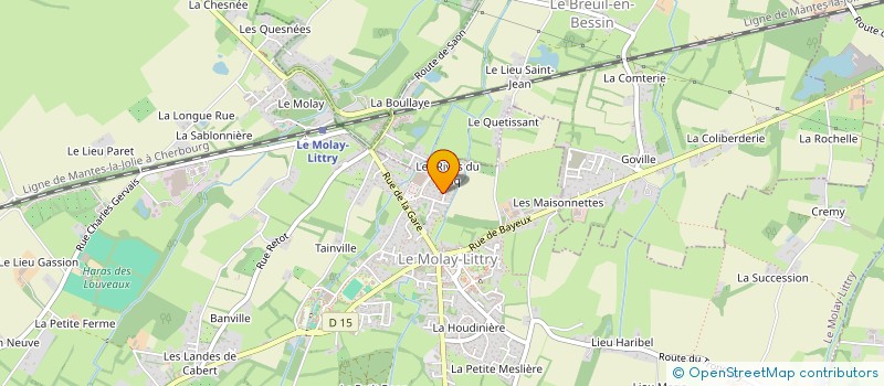 localisation de l'entreprise MONSIEUR JEROME BEAUMEL à LE MOLAY-LITTRY