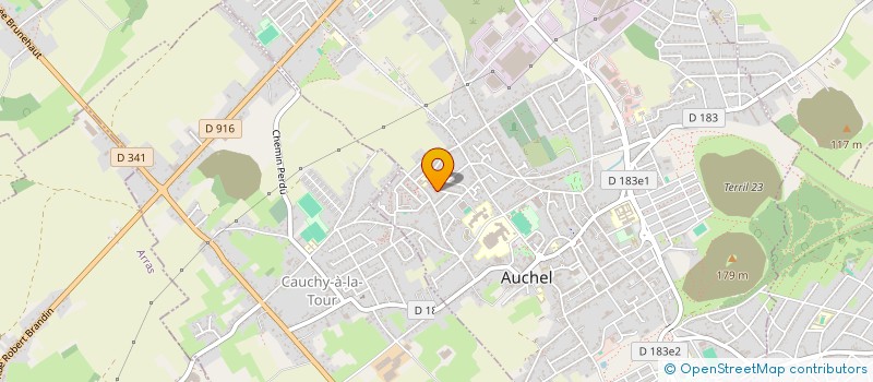 localisation de l'entreprise MONSIEUR JEROME BEAURAIN  AUCHEL