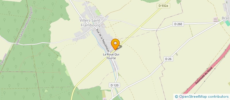 localisation de l'entreprise MONSIEUR JEROME BEAUXIS LATRAVE  VILLERS-SAINT-FRAMBOURG-OGNON