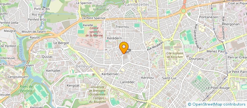 localisation de l'entreprise MONSIEUR JEROME BECAM à BREST