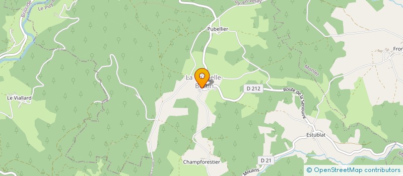 localisation de l'entreprise MONSIEUR JEROME BECOUZE  LA CHAPELLE-BERTIN