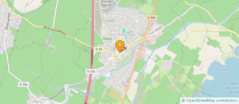 localisation de l'entreprise MONSIEUR JEROME BECQUE  POLLESTRES