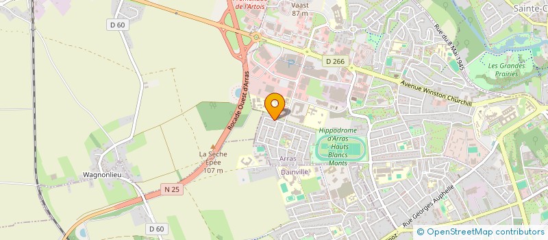 localisation de l'entreprise MONSIEUR JEROME BECQUET à ARRAS