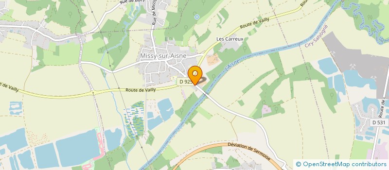 localisation de l'entreprise MONSIEUR JEROME BECRET  MISSY-SUR-AISNE