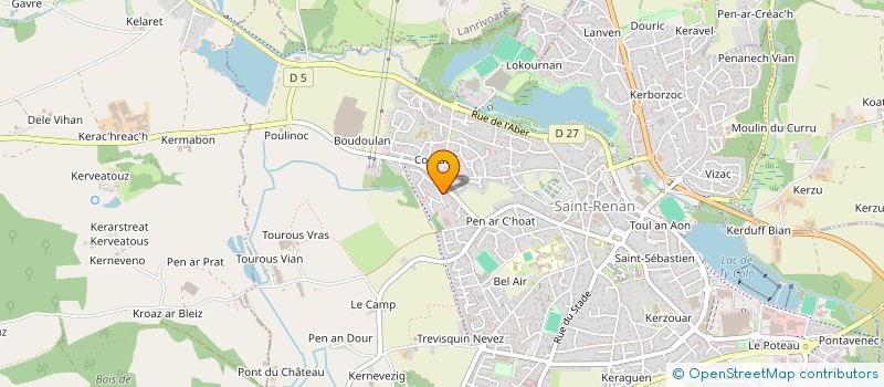 localisation de l'entreprise MONSIEUR JEROME BEGOT  SAINT-RENAN