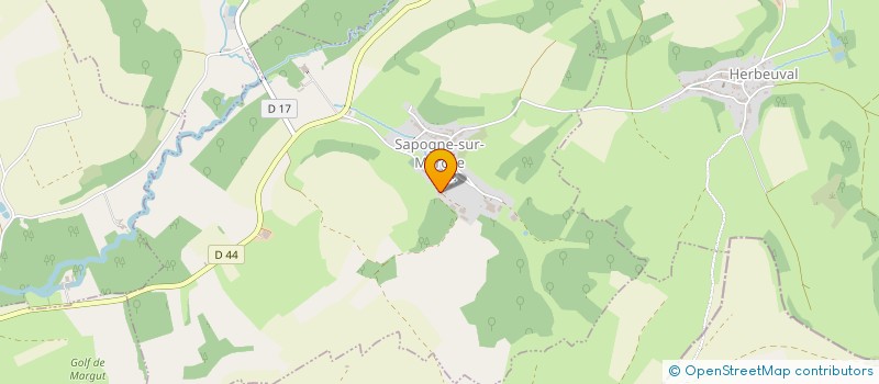 localisation de l'entreprise MONSIEUR JEROME BEHIN  SAPOGNE-SUR-MARCHE