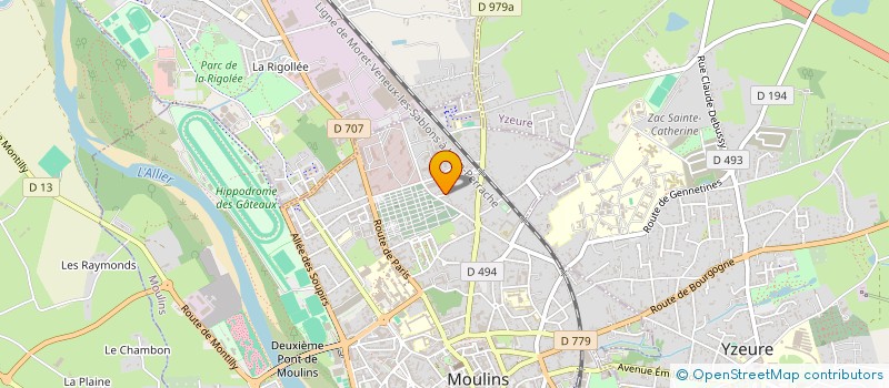 localisation de l'entreprise MONSIEUR JEROME BEL  MOULINS