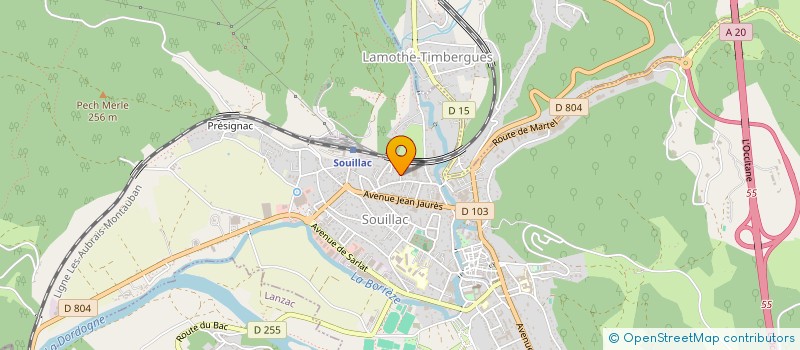 localisation de l'entreprise MONSIEUR JEROME BELLET  SOUILLAC