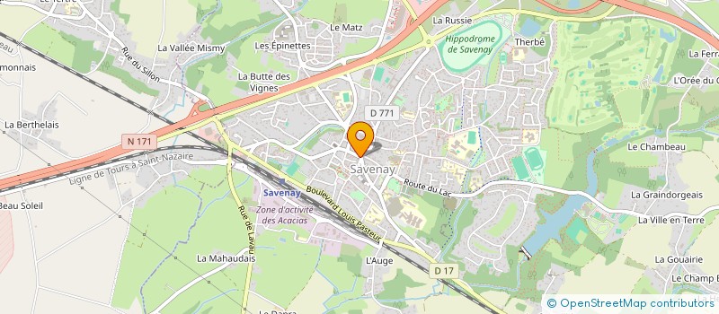 localisation de l'entreprise MONSIEUR JEROME BELLIOT  SAVENAY