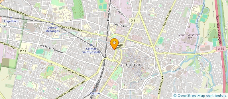 localisation de l'entreprise MONSIEUR JEROME BELLO  COLMAR