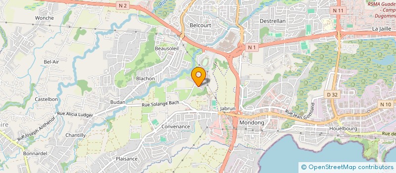 localisation de l'entreprise MONSIEUR JEROME BELMONTE  BAIE-MAHAULT