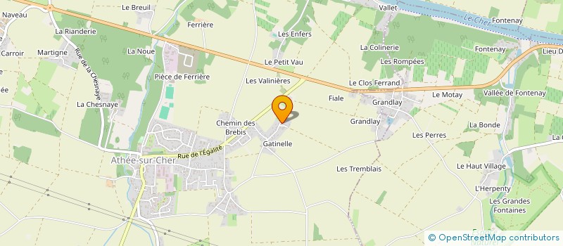 localisation de l'entreprise MONSIEUR JEROME BENNASAR  ATHEE-SUR-CHER