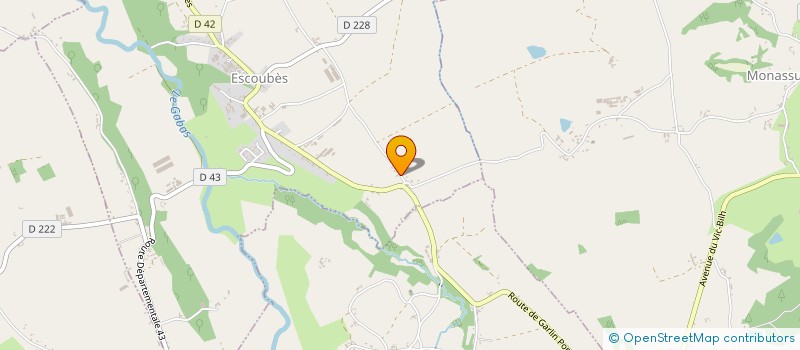 localisation de l'entreprise MONSIEUR JEROME BERGERET  ESCOUBES