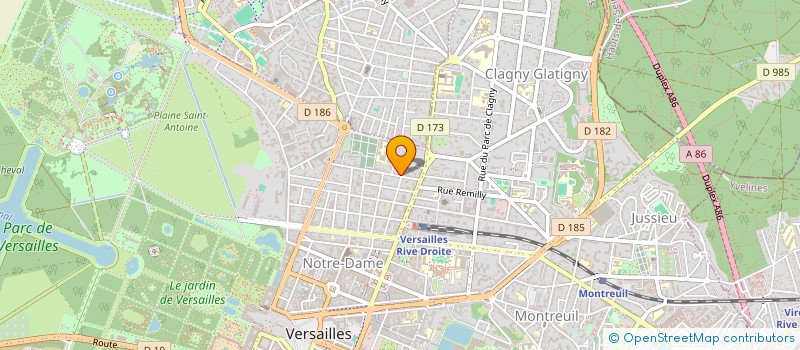 localisation de l'entreprise MONSIEUR JEROME BERNARD à VERSAILLES