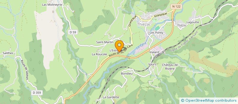 localisation de l'entreprise MONSIEUR JEROME BERNARD à VIC-SUR-CERE