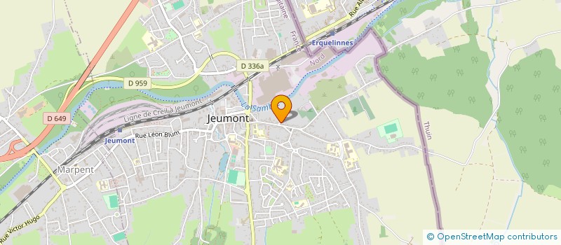 localisation de l'entreprise MONSIEUR JEROME BERNARD  JEUMONT