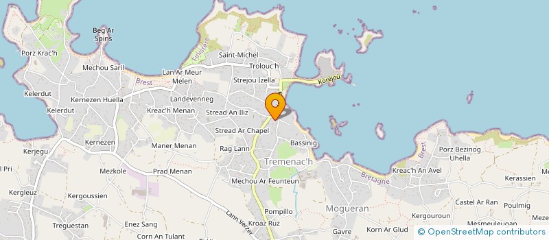 localisation de l'entreprise MONSIEUR JEROME BERNARD  PLOUGUERNEAU