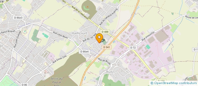 localisation de l'entreprise MONSIEUR JEROME BERNARD  HAILLICOURT