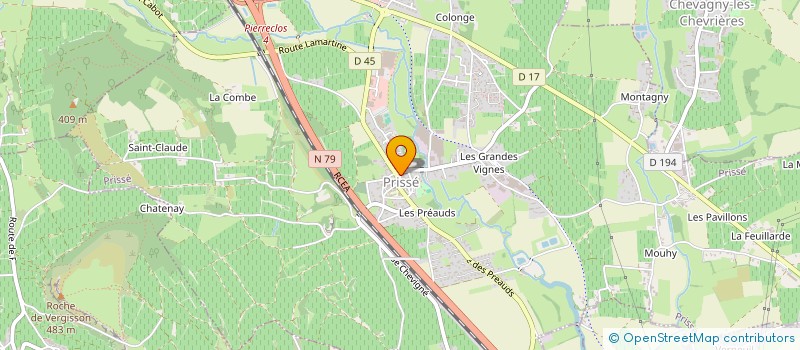 localisation de l'entreprise MONSIEUR JEROME BERODIER  PRISSE