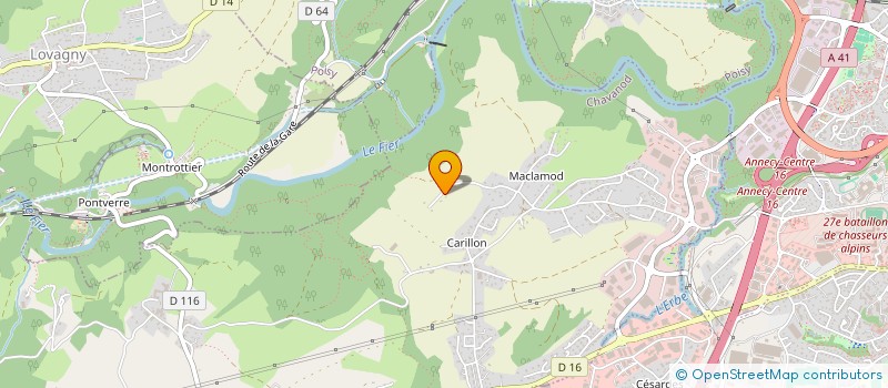 localisation de l'entreprise MONSIEUR JEROME BERTHET  CHAVANOD