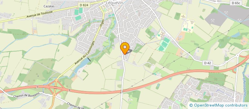 localisation de l'entreprise MONSIEUR JEROME BERTHET  LEGUEVIN