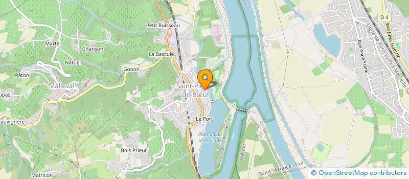 localisation de l'entreprise MONSIEUR JEROME BERTHOUX  SAINT-PIERRE-DE-BUF