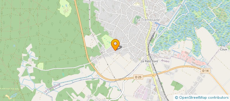 localisation de l'entreprise MONSIEUR JEROME BERTIN  LA TREMBLADE