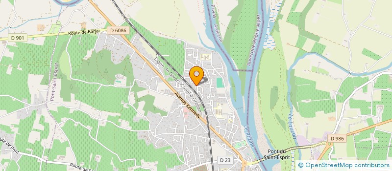 localisation de l'entreprise MONSIEUR JEROME BERTIN  PONT-SAINT-ESPRIT