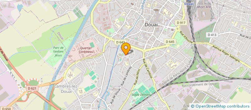localisation de l'entreprise MONSIEUR JEROME BERTRAND à DOUAI
