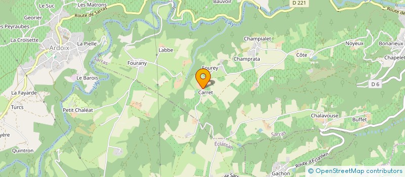 localisation de l'entreprise MONSIEUR JEROME BERTRAND  SARRAS