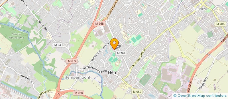 localisation de l'entreprise MONSIEUR JEROME BESNIER  HEM