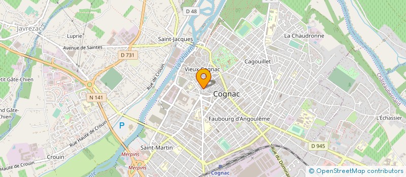 localisation de l'entreprise MONSIEUR JEROME BESSE à COGNAC