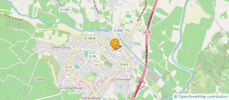 localisation de l'entreprise MONSIEUR JEROME BESSIERE  PEZENAS