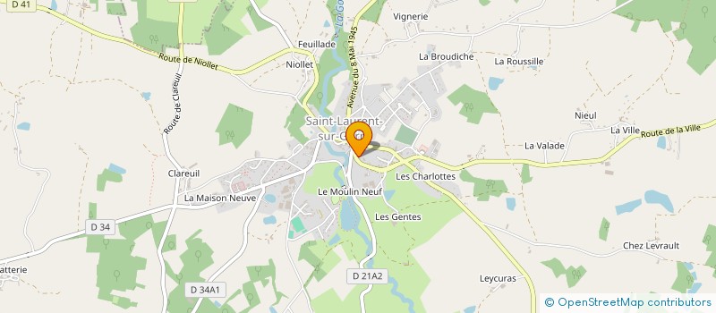 localisation de l'entreprise MONSIEUR JEROME BESSON à SAINT-LAURENT-SUR-GORRE