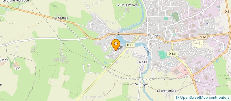 localisation de l'entreprise MONSIEUR JEROME BEUNEL  ERNEE