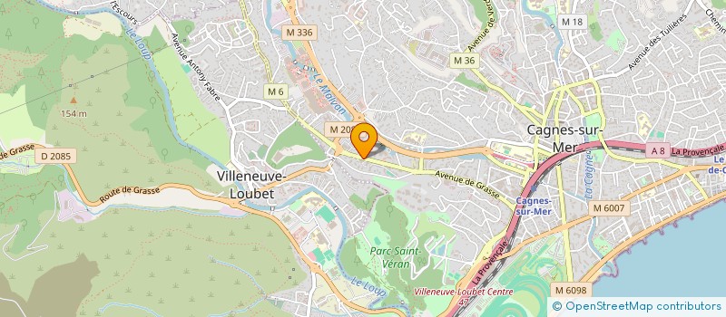 localisation de l'entreprise MONSIEUR JEROME BEUVRIE à CAGNES-SUR-MER