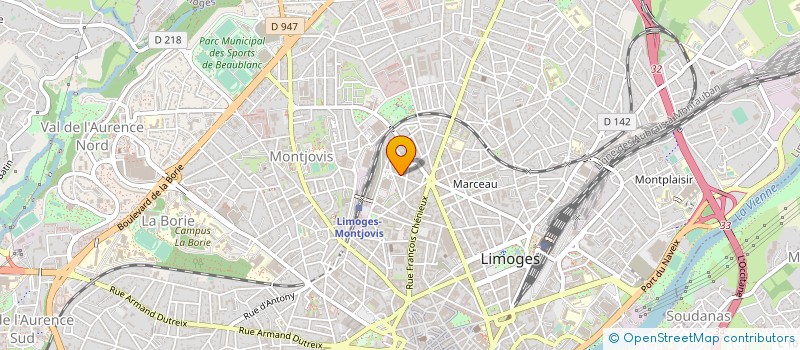 localisation de l'entreprise MONSIEUR JEROME BEZANGER à LIMOGES