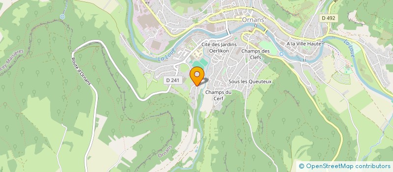 localisation de l'entreprise MONSIEUR JEROME BIDALOT  ORNANS