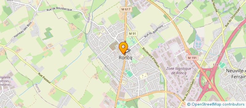 localisation de l'entreprise MONSIEUR JEROME BIGO  RONCQ