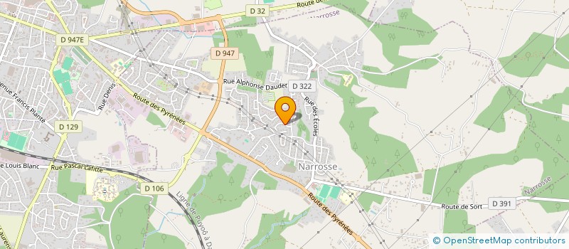 localisation de l'entreprise MONSIEUR JEROME BILLARD  SOUSTONS