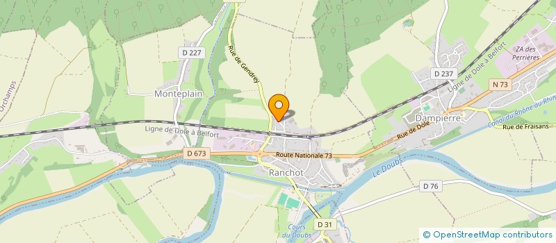 localisation de l'entreprise MONSIEUR JEROME BILLOTET  RANCHOT