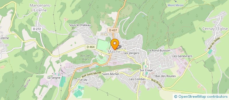 localisation de l'entreprise MONSIEUR JEROME BILLOTTE  MAICHE