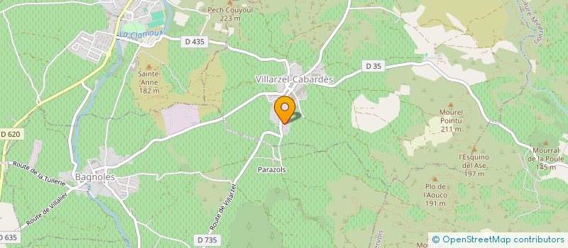 localisation de l'entreprise MONSIEUR JEROME BINET  VILLARZEL-CABARDES