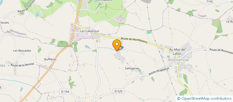 localisation de l'entreprise MONSIEUR JEROME BIROT  ROUSSENNAC