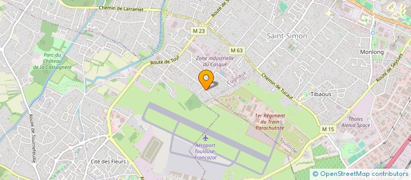 localisation de l'entreprise MONSIEUR JEROME BISCAYE  CUGNAUX