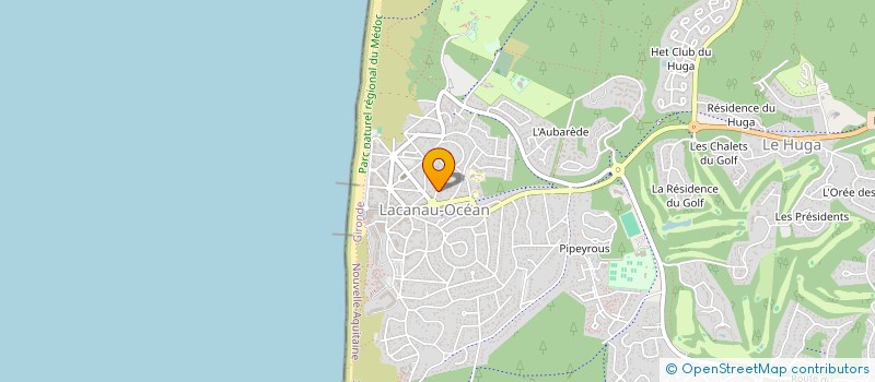 localisation de l'entreprise MONSIEUR JEROME BISSON  LACANAU