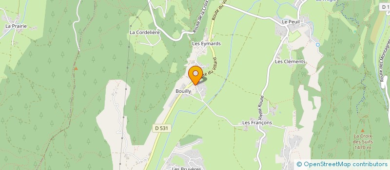 localisation de l'entreprise MONSIEUR JEROME BLANC  LANS-EN-VERCORS