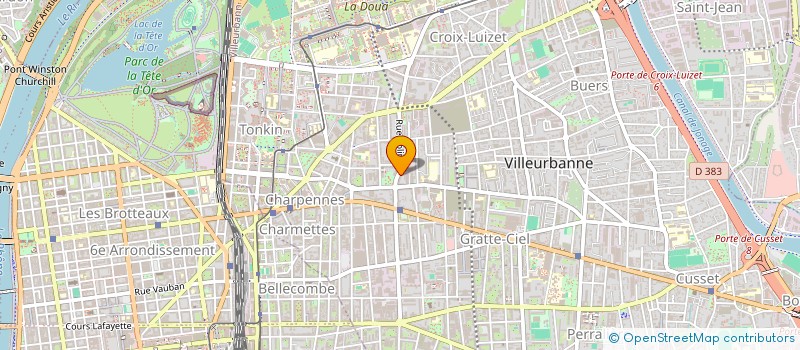 localisation de l'entreprise MONSIEUR JEROME BLANC à VILLEURBANNE