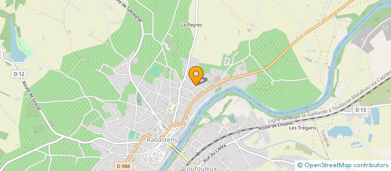 localisation de l'entreprise MONSIEUR JEROME BLANC  RABASTENS